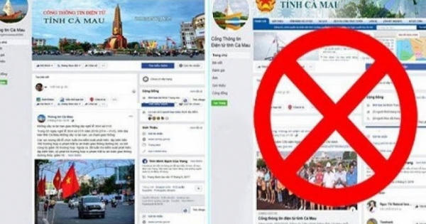 Xuất hiện fanpage 'mạo danh' Cổng thông tin điện tử tỉnh Cà Mau