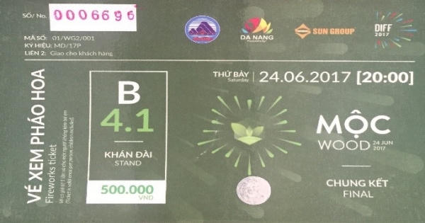 Lễ hội pháo hoa quốc tế Đà Nẵng 2017: Xuất hiện vé giả trước đêm chung kết 24/6