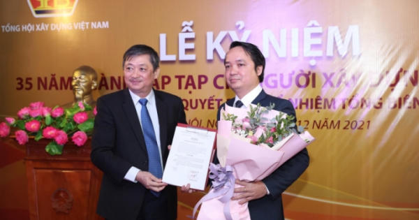 Ông Hoàng Chiến Thắng làm Tổng biên tập Tạp chí Người Xây dựng