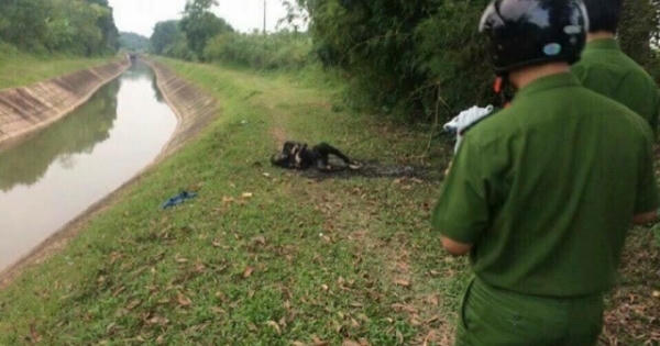 Thái Nguyên: Phát hiện thi thể cháy đen thui bên bờ kênh