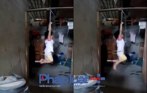 Vĩnh Phúc: Phẫn nộ về clip cháu bé bị trói tay treo trên xà nhà