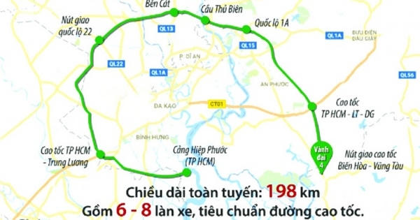 Khó khăn vốn đầu tư đường Vành đai 4 TP.HCM Khó khăn vốn đầu tư đường Vành đai 4 TP.HCM