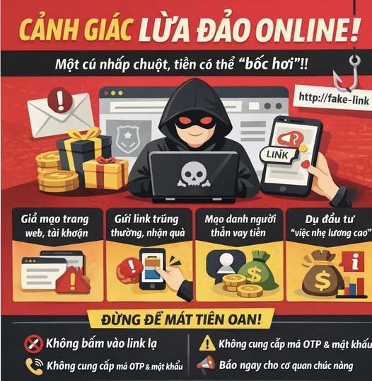 Cảnh báo những thủ đoạn lừa đảo online dịp cận Tết Nguyên đán Cảnh báo những thủ đoạn lừa đảo online dịp cận Tết Nguyên đán