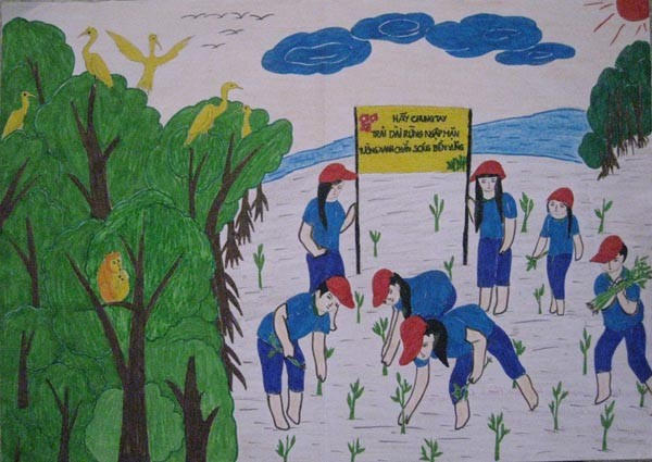 Phát động cuộc thi vẽ tranh với chủ đề “Chung tay bảo vệ rừng và môi 
trường vì tương lai xanh” ở Điện Biên