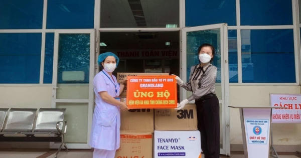 Công ty Grandland chung tay cùng BV Đa khoa tỉnh Bắc Giang chống dịch Covid-19