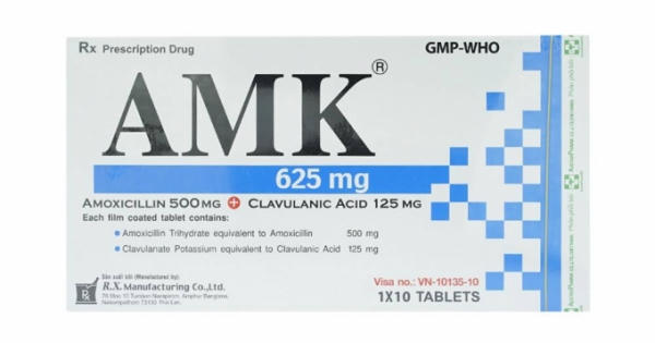 Đình chỉ lưu hành sản phẩm viên nén bao phim AMK 625 của Công ty cổ phần dược phẩm và sinh học y tế