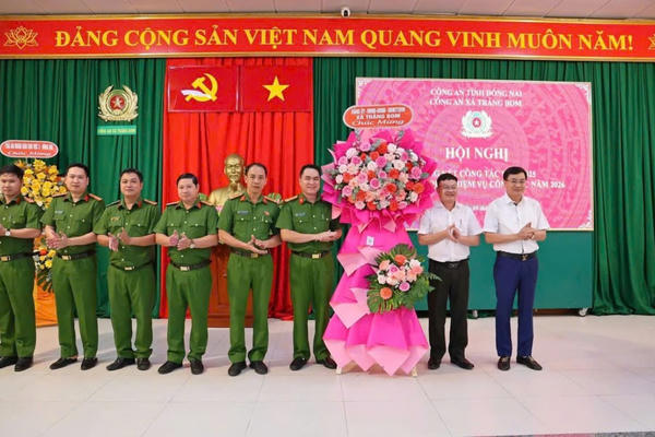 Công an xã Trảng Bom triển khai nhiệm công tác năm 2026