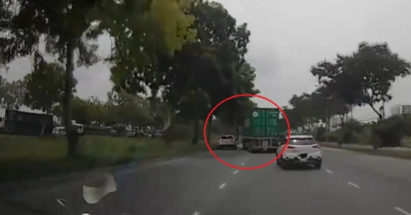 [Clip]: Container vượt ẩu gây tai nạn rồi bỏ chạy