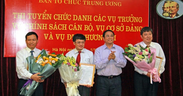 Ba người trúng tuyển Vụ trưởng tại Ban Tổ chức T.Ư
