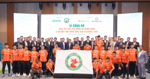 Topenland và Hưng Thịnh Land tài trợ 300 tỷ cho CLB bóng đá Topenland Bình Định trong 3 mùa giải V.League 2021 - 2023