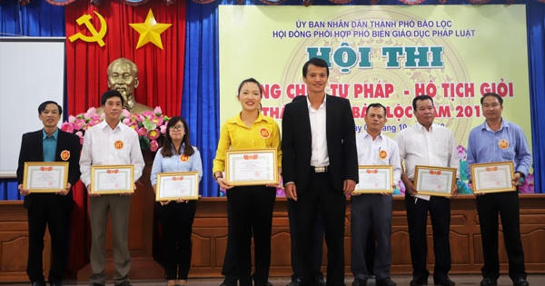 Lâm Đồng: Tổ chức hội thi Công chức Tư pháp - Hộ tịch