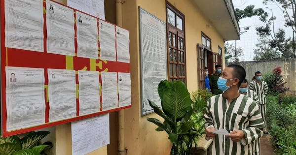 Hình ảnh bỏ phiếu trong nhà tạm giữ, trại giam ở Tây Nguyên