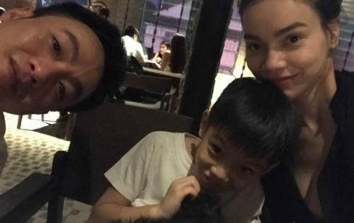 Cường Đôla đăng ảnh Hà Hồ âu yếm Subeo: 'Ta là gì của nhau'