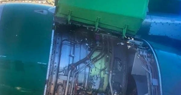 Vỏ động cơ máy bay Airbus 320 “rụng” khi vừa cất cánh