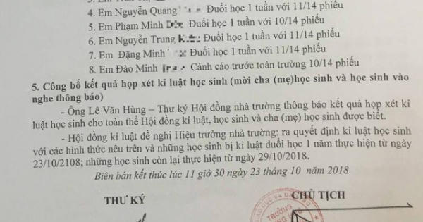 Thu hồi quyết định đuổi học các học sinh xúc phạm thầy cô trên Facebook