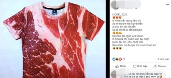 Áo in hình thịt lợn 200.000 đồng/chiếc: Kỳ dị vẫn hút khách, 'cháy hàng'