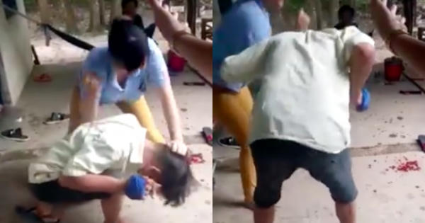 Mâu thuẫn vợ chồng, vợ "tung chưởng" chồng không thương tiếc