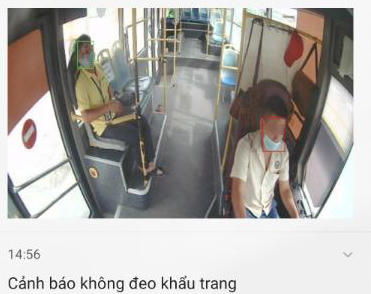 Hiệu quả của công nghệ trí tuệ nhân tạo trong cảnh báo không đeo khẩu trang trên xe khách
