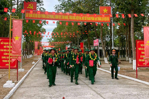 BĐBP Tây Ninh đón nhận 430 chiến sĩ mới nhập ngũ năm 2026
