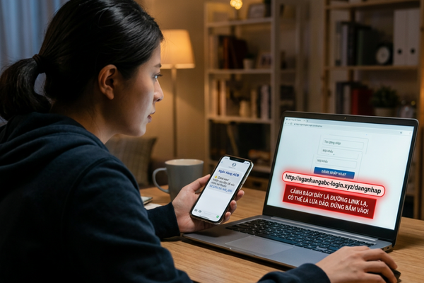 Đăng nhập đường link lạ, người phụ nữ bị lừa mất gần 1 tỷ đồng