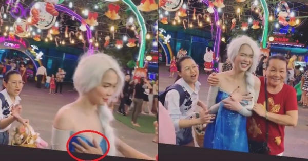 Hoá thân thành ‘Nữ hoàng băng giá’, Ngọc Trinh bị động chạm vòng một