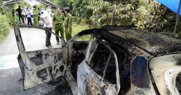 Thông tin mới vụ thi thể người đàn ông nằm trong xe taxi cháy rụi