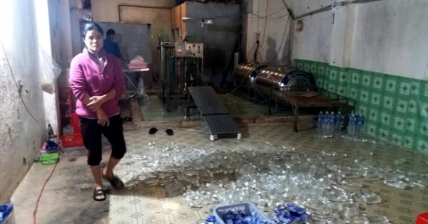 Đình chỉ cơ sở sản xuất nước đóng chai mất vệ sinh