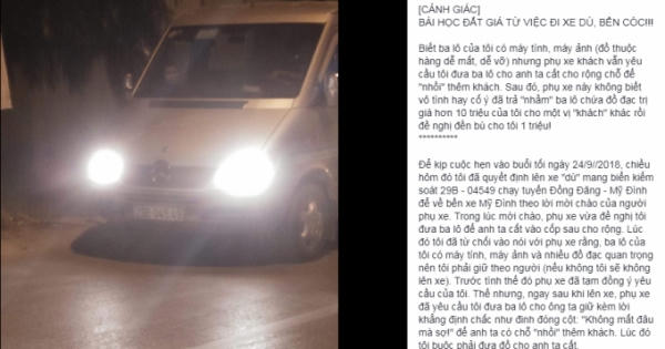 Bài học đắt giá từ việc đi "xe dù, bến cóc"