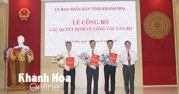 Khánh Hòa: Công bố các Quyết định về công tác cán bộ