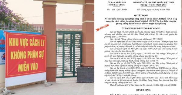 Bắc Giang thay đổi biện pháp cách ly xã hội với huyện Lạng Giang