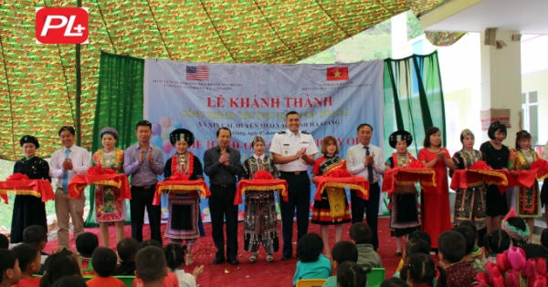 Hà Giang: Khánh thành công trình Trường Mầm non trị giá hơn 10 tỷ đồng do  Bộ Tư lệnh Thái Bình Dương tài trợ