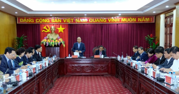 Thủ tướng Nguyễn Xuân Phúc làm việc với lãnh đạo chủ chốt tỉnh Bắc Kạn