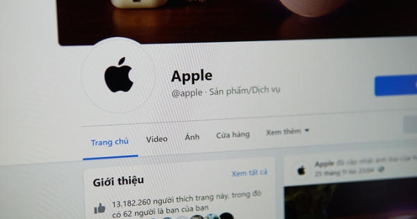 Fanpage Apple không có 'tick' xanh Fanpage Apple không có 'tick' xanh