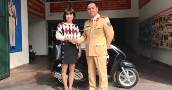 Đội CSGT số 2 xử lý vi phạm, tìm được xe mất cắp trả lại cho người dân