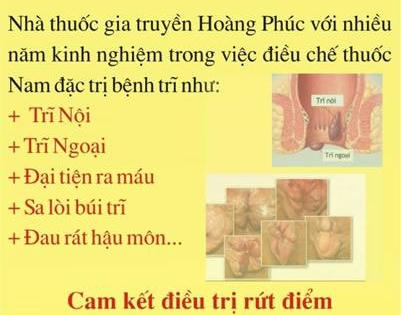 Xua tan nỗi lo bệnh trĩ nhờ bài thuốc nam gia truyền Hoàng Phúc