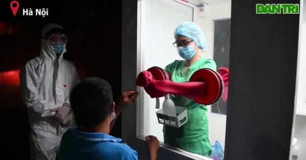 Video: Cận cảnh buồng lấy mẫu xét nghiệm chống nóng tại tâm dịch Bắc Giang