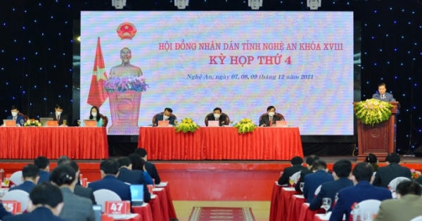 Nghệ An: Xem xét, thông qua 37 Nghị quyết trong kỳ họp thứ 4, HĐND tỉnh khóa XVIII