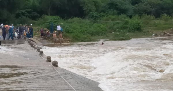 Nghệ An: Một người mất tích khi đi qua cầu tràn sông Rộ