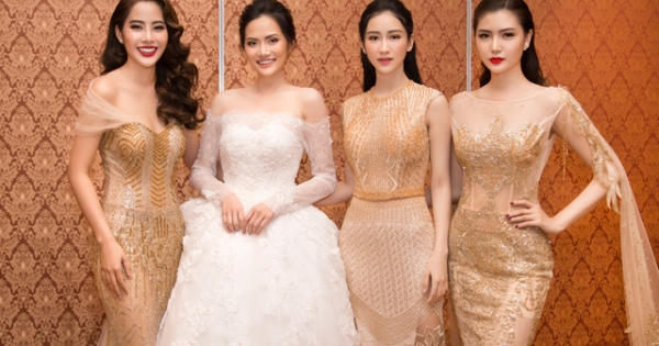 Bốn nữ hoàng sắc đẹp Việt thay phiên nhau làm vedette thời trang