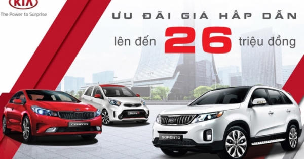 Xe Kia Morning, Cerato và Sorento đồng loạt giảm giá