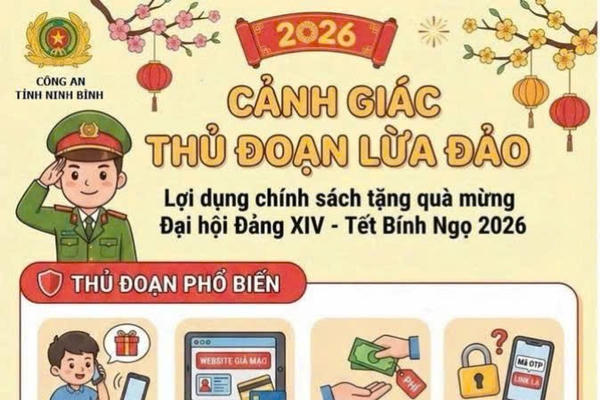 Cảnh giác thủ đoạn lừa đảo nhận quà "nhân dịp Đại hội XIV của Đảng", "nhận quà Tết"