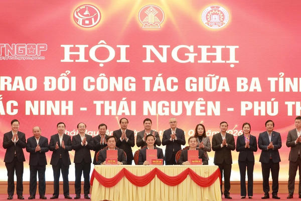 Bắc Ninh - Thái Nguyên - Phú Thọ: Chung ý tưởng, chung khát vọng, tiên phong kết nối, đồng hành phát triển