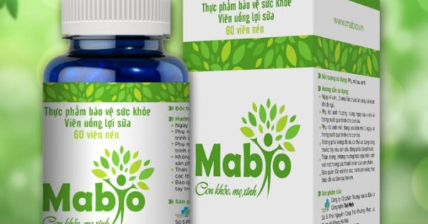 Thận trọng với quảng cáo Viên uống lợi sữa MABIO trên website
