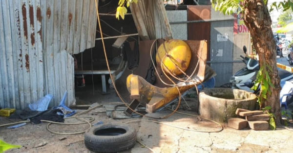 Bình Dương: Nổ bình khí nén hơi, một người tử vong