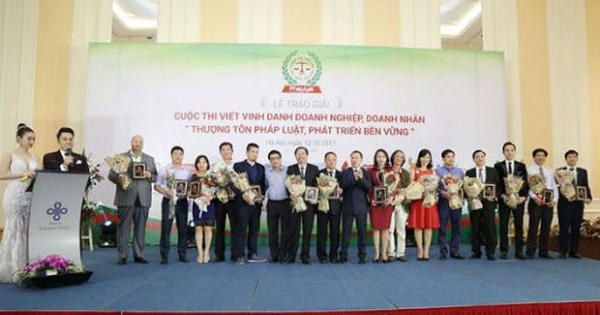 Trao giải cuộc thi viết “Doanh nghiệp, doanh nhân thượng tôn pháp luật, phát triển bền vững” lần thứ 2