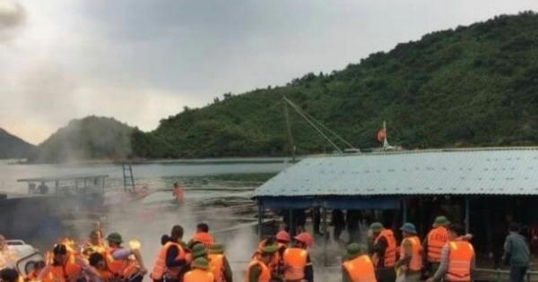 Nhiều cán bộ bị thương do dân ném bom xăng khi đang cưỡng chế ở Vân Đồn