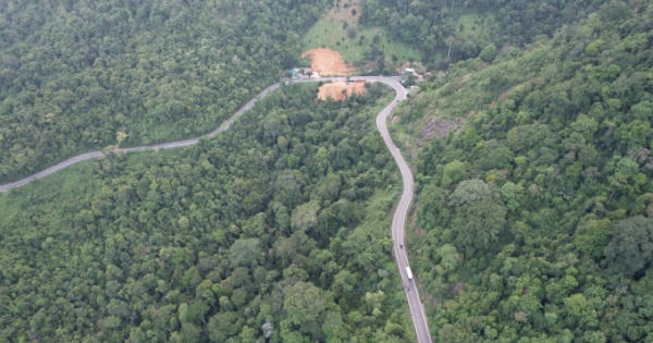 Chiêm ngưỡng vẻ đẹp mê hồn của đèo Bảo Lộc từ trên cao