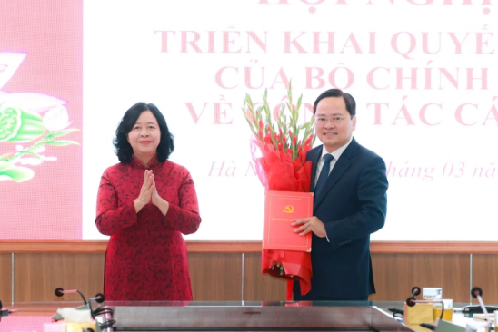 Phó trưởng Ban Chính sách, Chiến lược Trung ương làm Bí thư Tổng Liên đoàn Lao động Việt Nam