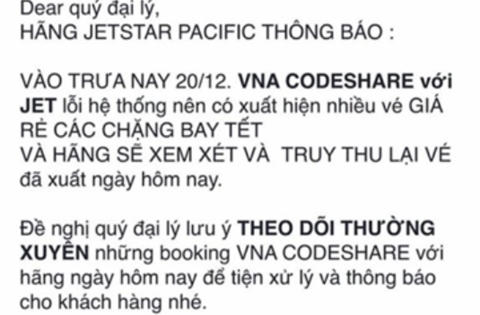 Hàng nghìn vé máy bay Tết bỗng nhiên bị hủy do "lỗi hệ thống"