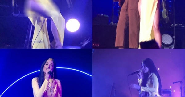 Cộng đồng mạng "nổi đóa" với nữ ca sĩ người Mỹ mặc áo dài không mặc quần khi biểu diễn